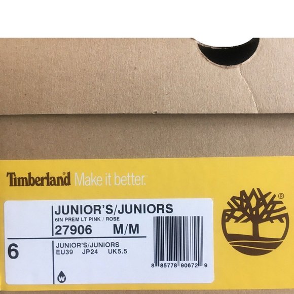 new Lilac Rose Pink Timberland TEEN GIRLS Nubuck Leather Ankle Boots in JUNIOR 6 - Picture 2 of 7